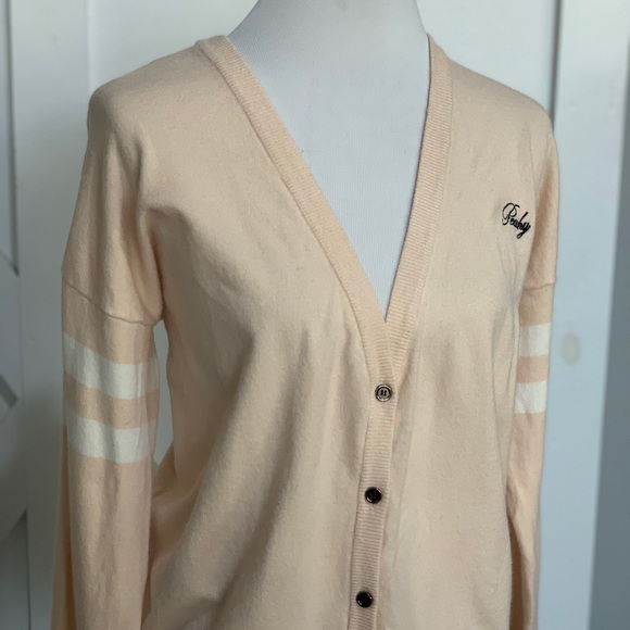 Forever 21 “peachy” long sleeve button down sweater - Picture 4 of 12